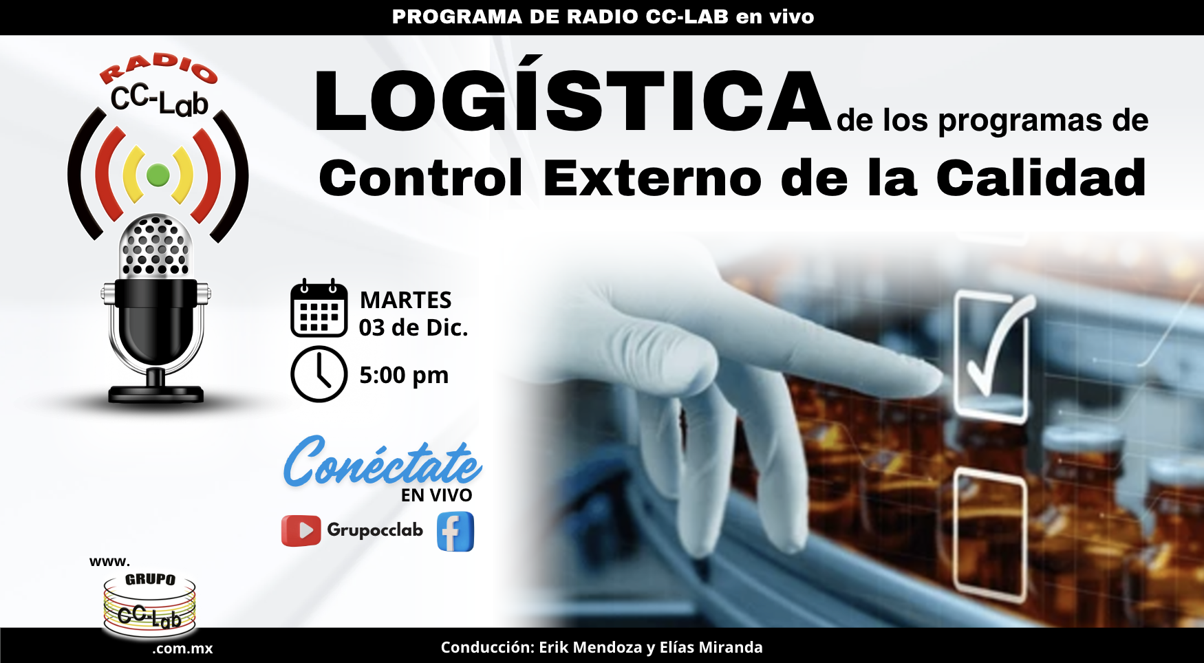 Logística de los programas de Control Externo de la Calidad - Grupo CC-Lab